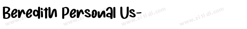 Beredith Personal Us字体转换